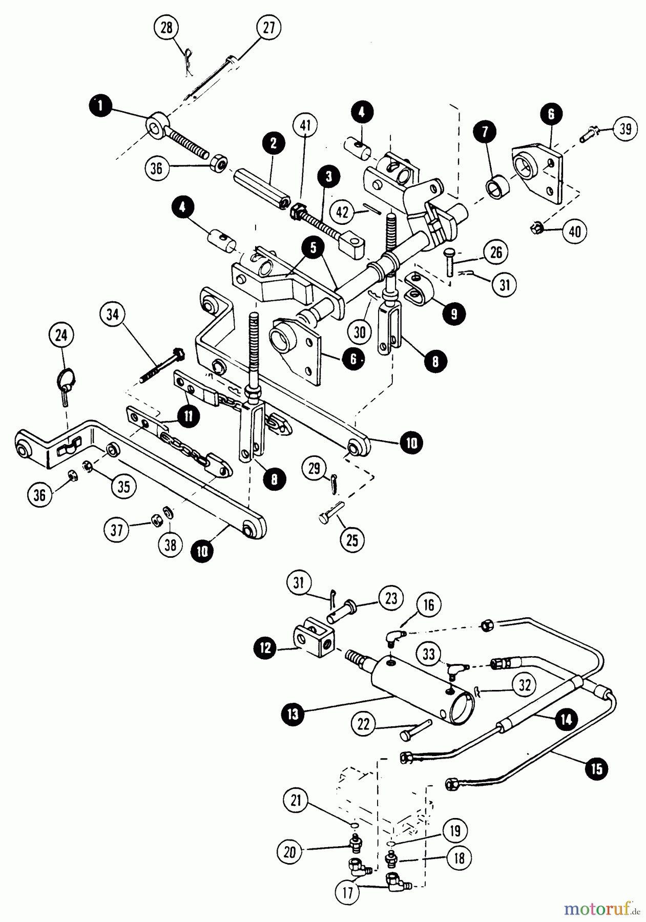 Snapper Rasen- und Gartentraktoren 1650A (80524) - Snapper 16 HP Garden Tractor, Hydro Drive, MF Series 3-Point Hitch