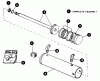 Snapper 1650 (80424) - 16 HP Garden Tractor, Hydro Drive, MF Series Ersatzteile Hydraulic Cylinder - Mid/Mount Lift (Type A - Benton)