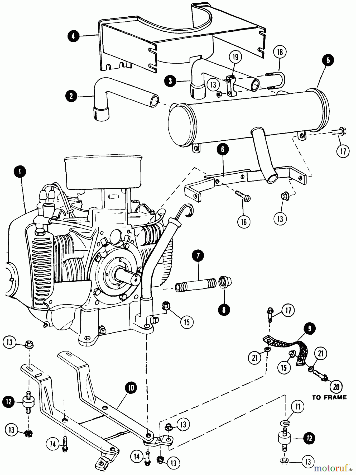 Snapper Rasen- und Gartentraktoren 1855A (80928) - Snapper 18 HP Garden Tractor, Twin Cylinder Hydro Drive, MF Series Engine & Mounting