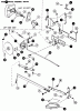 Snapper 1855 (80828) - 18 HP Garden Tractor, Twin Cylinder Hydro Drive, MF Series Ersatzteile Transmission & Brake Controls