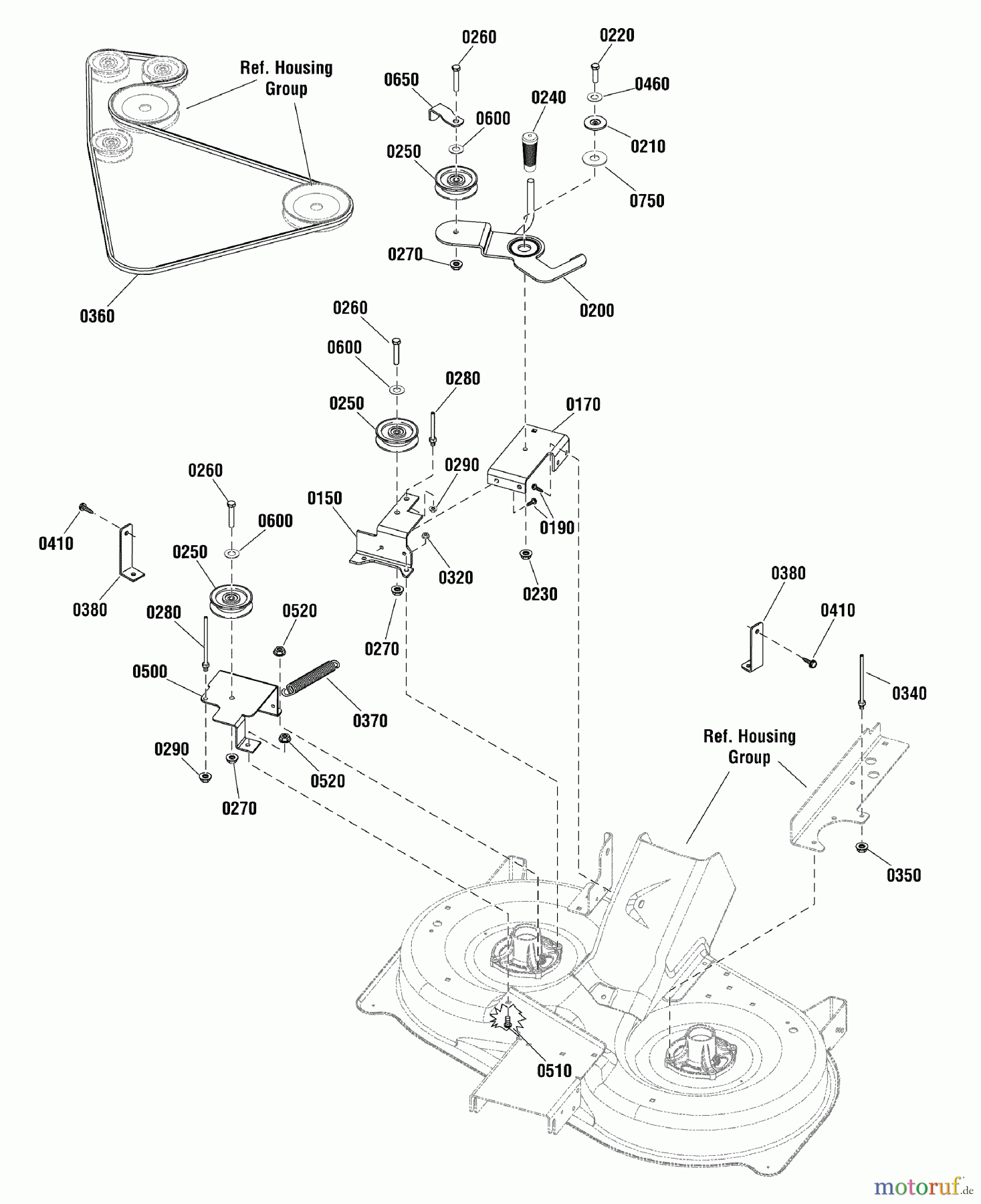  Snapper Rasen- und Gartentraktoren ERPX1838RDF (2691114-00) - Snapper 96cm Lawn Tractor, 18 Gross HP Hydro Drive, Rear Discharge (Export) 96cm Mower Deck - Clutch Group