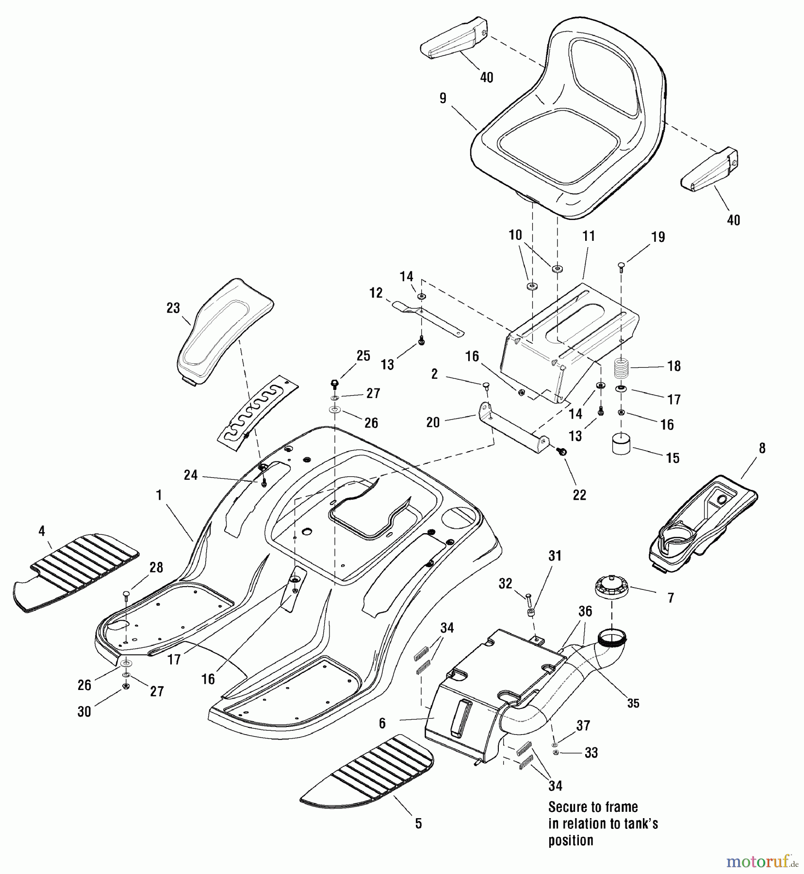  Snapper Rasen- und Gartentraktoren ELT1840RD (2690851) - Snapper 40