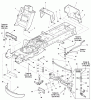 Snapper YT2452F (2690938) - 52" Yard Tractor, 24 HP, Hydro Drive RMO, YT400 Series Ersatzteile Frame Group - Manual Steering