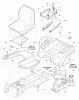 Snapper YT2452F (2690938) - 52" Yard Tractor, 24 HP, Hydro Drive RMO, YT400 Series Ersatzteile Seat & Seat Deck Group