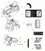 Snapper GT255400 (2690630) - 54" Garden Tractor, 23 HP, Hydro Drive, RMO & ACS, Series 0 Ersatzteile Decals Group
