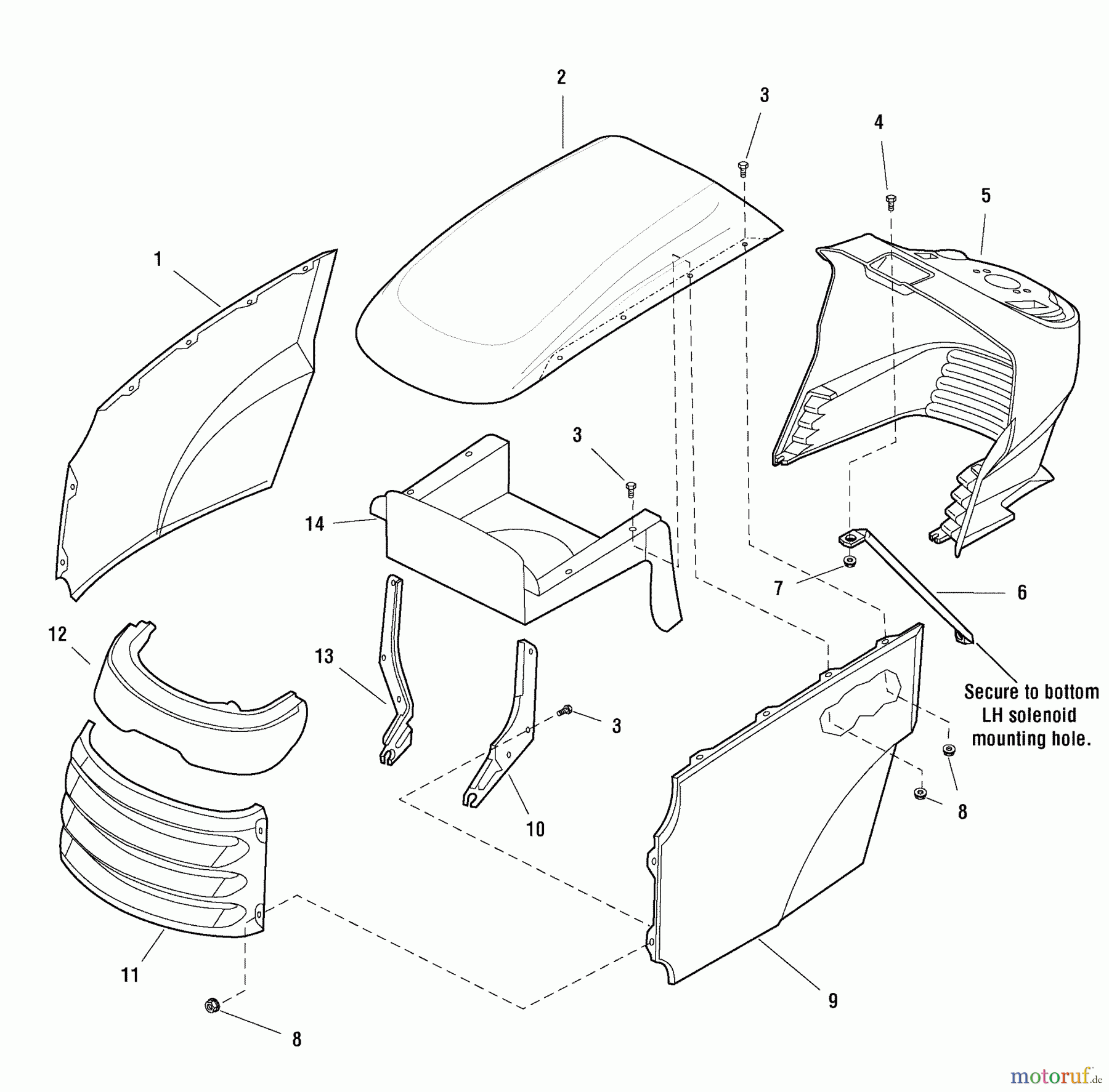  Snapper Rasen- und Gartentraktoren LT1644 (2690117) - Snapper 44
