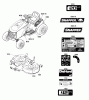 Snapper LT2042 (2691143-00) - 42" SPX Lawn Tractor 20 HP, LT9000 Series Ersatzteile Decals Group