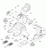 Snapper LT2042 (2691143-00) - 42" SPX Lawn Tractor 20 HP, LT9000 Series Ersatzteile Seat Deck & Fuel Tank Group - EVAP Compliant