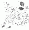 Snapper NXT2346 (2690847) - 46" Lawn Tractor, 23 HP, NXT200, LT125 Series Ersatzteile Seat Deck & Fuel Tank Group