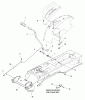 Snapper LT2246 (2691029-00) - 46" Lawn Tractor, Hydro Drive, RMO LT 300 Series Ersatzteile Lift Group - Manual Lift