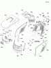 Snapper LT23420 (2690808) - 42" Lawn Tractor, 23HP, LT125 Series Ersatzteile Hood, Grille & Dash Group