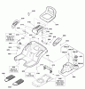 Snapper LT23420 (2690945) - 42" Lawn Tractor, 23HP, LT125 Series Ersatzteile Seat Deck & Fuel Tank Group