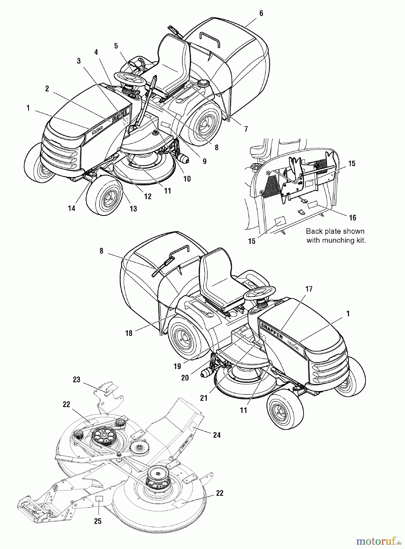 Snapper Rasen- und Gartentraktoren YT2040 (2690114) - Snapper 40