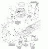 Snapper RD1740 (2690155) - 40" Lawn Tractor, 17 HP, Hydro Drive, Rear Discharge Ersatzteile Engine Group - 17HP B&S Intek