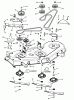 Snapper SLT24520FC (7800318) - 52" Lawn Tractor, 24HP, LT100 Series Ersatzteile 52" Deck Blade Drive Assembly