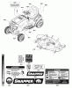 Snapper SPX2042 (2691020) - 42" Lawn Tractor, 20 HP, SPX, 150 Series Ersatzteile Decals Group - 42", 46" & 52" Deck