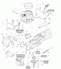 Snapper YT1644 (1694368 & 2690067) - 44" Yard Tractor, 16 HP, Hydro Drive Ersatzteile ENGINE GROUP-16HP B&S VANG