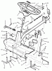 Snapper 7060947 - Bag N-Wagon, 30 Bushel 281222BE (84703) 28" 12 HP Rear Engine Rider Series 22 Ersatzteile Front End, Steering (Part 1)