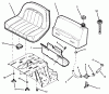 Snapper 7060947 - Bag N-Wagon, 30 Bushel 281222BE (84703) 28" 12 HP Rear Engine Rider Series 22 Ersatzteile Fuel Tank & Operators Seat