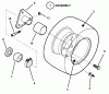 Snapper 7060947 - Bag N-Wagon, 30 Bushel 281222BE (84703) 28" 12 HP Rear Engine Rider Series 22 Ersatzteile Wheels - Rear (Right Hand)