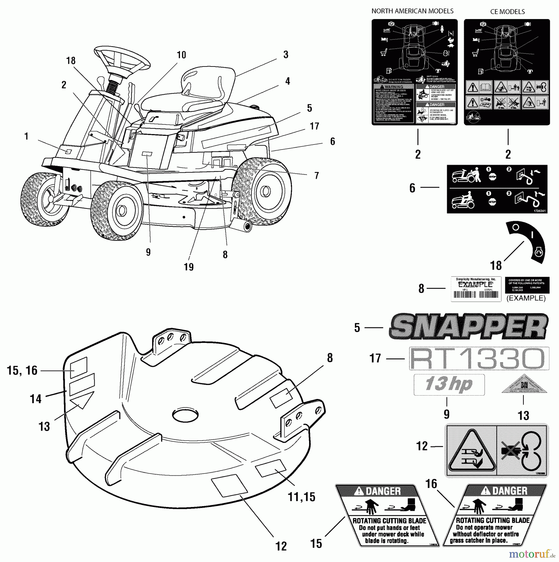 Snapper Reitermäher RT1330 (2690649) - Snapper 30