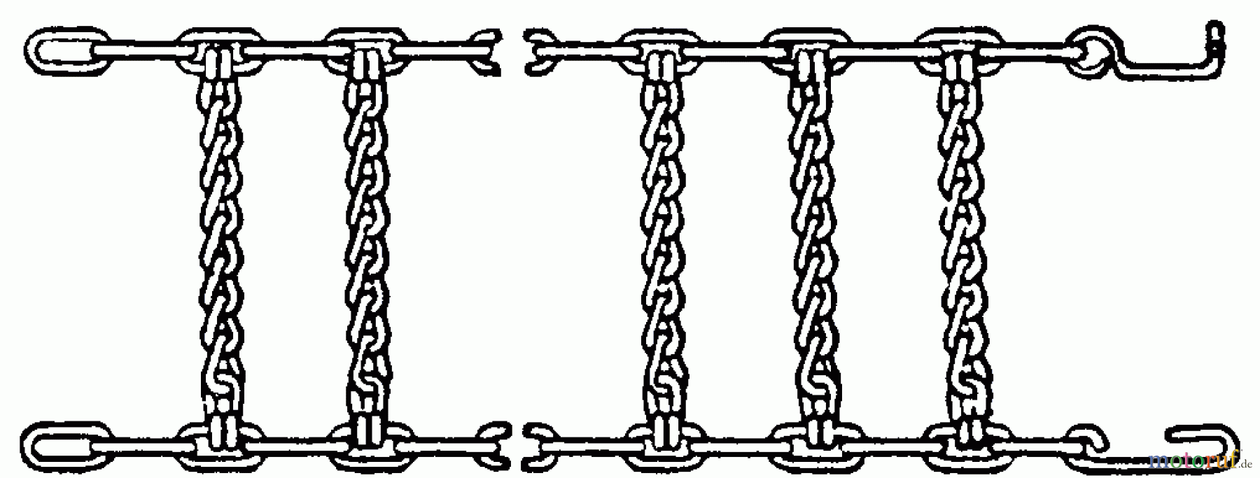Snapper Zubehör. Rasenmäher 7060357 - Snapper Tire Chain Kit, Rear-Engine Rider (16 x 6.5 - 8
