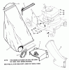 Snapper 19300 - 19" Walk-Behind Mower, 3 HP, Steel Deck, Series 0 Ersatzteile Accessory - Side Chute, Adapter, Grass Catcher - Series 0 & 1