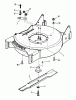 Snapper 19300 - 19" Walk-Behind Mower, 3 HP, Steel Deck, Series 0 Ersatzteile Cutting Deck, Blade, Interlock