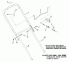 Snapper 19300 - 19" Walk-Behind Mower, 3 HP, Steel Deck, Series 0 Ersatzteile Upper & Middle Handles & Controls - Series 0, 1 & 3