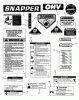 Snapper 7060947 - Bag N-Wagon, 30 Bushel W281023BVE (84884) 28" 10 HP Rear Engine Rider Series 23 Ersatzteile DECALS
