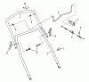 Snapper 19305-2 - 19" Walk-Behind Mower, 3 HP, 2 Cycle, Steel Deck, Series 5 Ersatzteile Upper & Middle Handles & Controls - Series 5