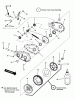 Snapper 7060947 - Bag N-Wagon, 30 Bushel W281023BVE (84884) 28" 10 HP Rear Engine Rider Series 23 Ersatzteile PRIMARY CHAIN CASE & SMOOTH CLUTCH
