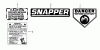 Snapper D19357B - 19" Walk-Behind Mower, 3.5 HP, Steel Deck, Series 7 Ersatzteile Decals (Part 1)