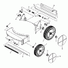 Snapper D19357B - 19" Walk-Behind Mower, 3.5 HP, Steel Deck, Series 7 Ersatzteile Wheels, Guard, Axles
