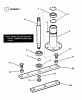 Snapper 7060947 - Bag N-Wagon, 30 Bushel W281023BVE (84884) 28" 10 HP Rear Engine Rider Series 23 Ersatzteile SPINDLE