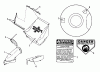 Snapper 19E01 (82446) - 19" Walk-Behind Mower, 3 HP, 110 Steel Deck, Series 1 Ersatzteile CHUTE, BAG, & DECALS