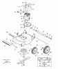 Snapper 19E07B - 19" Walk-Behind Mower, 3 HP, Steel Deck, Series 7 Ersatzteile Deck, Wheels, & Motor