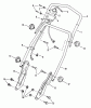 Snapper 19E07B - 19" Walk-Behind Mower, 3 HP, Steel Deck, Series 7 Ersatzteile Upper, Middle & Lower Handles