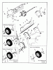 Snapper 21400 - 21" Walk-Behind Mower, 4 HP, Steel Deck, Series 0 Ersatzteile Rear Wheels, Brackets, Latches, Guard