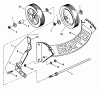 Snapper 21351PS - 21" Walk-Behind Mower, 3.5 HP, Steel Deck, Series 1 Ersatzteile Front Wheels, Bracket, Latches