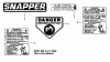 Snapper P21357B - 21" Walk-Behind Mower, 3.5 HP, Steel Deck, Series 7 Ersatzteile Decals (Part 1)