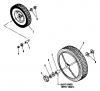 Snapper R21500T2 - 21" Walk-Behind Mower, 5 HP, 2 Cycle, Steel Deck, Recycling, Series 0 Ersatzteile Rear Wheels