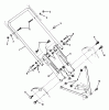 Snapper 21R00C - 21" Walk-Behind Mower, 5 HP Robin, Steel Deck, Commercial Series 0 Ersatzteile Middle & Lower Handles - Hand Propelled