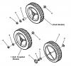 Snapper NR215012 - 21" Walk-Behind Mower, 5 HP, Steel Deck, Recycling, Series 12 Ersatzteile Rear Wheels