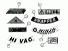 Snapper P2167517BVE (84689) - 21" Walk-Behind Mower, 6.75 HP, Steel Deck, Series 17 Ersatzteile DECALS PT. 2