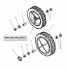 Snapper P2167517BVE (84689) - 21" Walk-Behind Mower, 6.75 HP, Steel Deck, Series 17 Ersatzteile FRONT WHEELS
