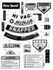 Snapper P216518KWV (80650) - 21" Walk-Behind Mower, 6 HP, Steel Deck, Series 18 Ersatzteile DECALS