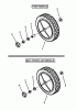 Snapper P216518KWV (80650) - 21" Walk-Behind Mower, 6 HP, Steel Deck, Series 18 Ersatzteile REAR WHEELS
