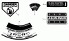 Snapper CAP21509R (80325) - 21" Walk-Behind Mower, 5 HP, Cast Deck, Side Discharge, Series 9 Ersatzteile Decals