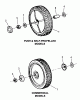 Snapper CAP21509R (80325) - 21" Walk-Behind Mower, 5 HP, Cast Deck, Side Discharge, Series 9 Ersatzteile Front Wheel